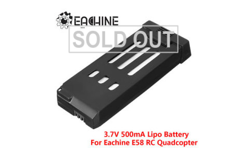 Eachine E58 WiFi FPV RC Quadcopter Spare Parts 3.7V 500MAH Lipo Battery Replacement